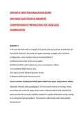 ORTHOTIC WRITTEN SIMULATION EXAM&NewLine;200 EXAM QUESTIONS & ANSWERS&NewLine;COMPREHENSIVE PREPARATION FOR 2026&sol;2027 EXAMINATION&NewLine;