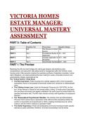 2026&sol;2027 S-Tier Victoria Homes Estate Manager&colon; Universal Mastery Assessment &vert; Complete  Q&A Bank &plus; Expert Analysis