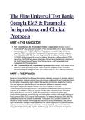 2026&sol;2027 Ultimate Georgia EMS & Paramedic Jurisprudence Test Bank &lpar;Updated SOP&comma; Clinical Protocols & Grandmaster Simulations&rpar;
