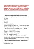 TEXAS REAL ESTATE STATE EXAM PREP&colon; 200 COMPREHENSIVE MULTIPLE-CHOICE QUESTIONS & DETAILED RATIONALES COVERING TREC RULES&comma; LICENSE LAW&comma; AGENCY&comma; CONTRACTS&comma; ETHICS&comma; AND CLOSING PROCEDURES &vert; 2026&sol;2027 EDITION