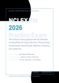NCLEX PN 2026 Practice Exam&colon; 100 Questions with Full Rationales&NewLine;&NewLine;