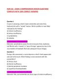 NUR 216 &ndash; EXAM 2 COMPREHENSIVE REVIEW QUESTIONS COMPLETE WITH 100&percnt; CORRECT ANSWERS
