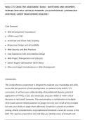 WGU C777 OBJECTIVE ASSESSMENT EXAM &ndash; QUESTIONS AND ANSWERS &vert;&NewLine;VERIFIED AND WELL DETAILED ANSWERS &vert; PLUS RATIONALES &vert; DOWNLOAD&NewLine;AND PASS &vert; LATEST EXAM UPDATE 2026&sol;2027