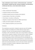 CWEA LABORATORY ANALYST GRADE 3 CERTIFICATION EXAM &ndash; QUESTIONS&NewLine;AND ANSWERS &vert; VERIFIED AND WELL DETAILED ANSWERS &vert; PLUS RATIONALES&NewLine;&vert; DOWNLOAD AND PASS &vert; LATEST EXAM UPDATE 2026&sol;2027
