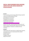 NUR 216 &ndash; HEALTH ASSESSMENT EXAM 2 QUESTIONS COMPLETE WITH 100&percnt; VERIFIED ANSWERS AND DETAILED RATIONALE