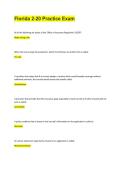Florida 2-20 Practice Exam &ndash; Insurance License Practice Questions and Answers