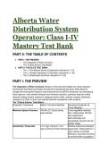 2026&sol;2027 S-Tier Alberta Water Distribution System Operator Class I-IV Mastery Test Bank &lpar;Elite Scenarios&rpar;