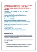 NRNP 6645 FINAL EXAM 2026&sol;2027 &vert; 3 VERSIONS &ndash; 100&plus; Q&A &vert; PSYCHOTHERAPY WITH MULTIPLE MODALITIES &vert; WALDEN UNIVERSITY PMHNP &vert; PASS GUARANTEED - A&plus; GRADED
