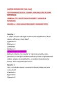 NCCAOM BIOMEDICINE FINAL EXAM &NewLine;COMPREHENSIVE REVIEW&colon; VITAMINS&comma; MINERALS & NUTRITIONAL DEFICIENCIES&NewLine;200 EXAM-STYLE QUESTIONS WITH CORRECT ANSWERS & RATIONALES&NewLine;GRADED A&plus; &vert; PASS GUARANTEED &vert; MOST EXAMINED TOPICS&NewLine;