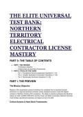 2026&sol;2027 S-Tier Northern Territory Electrical Contractor License Master Test Bank &vert; AS&sol;NZS 3000&comma; 3012&comma; 3017 & NT WorkSafe 