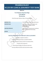 Test Bank for Pharmacology&comma; 12th Edition &vert; Original Nursing Pharmacology Practice Questions&comma; Answers & Detailed Rationales &vert; Aligned with the Textbook by McCuistion et al&period;