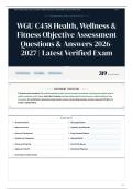 WGU C458 Health&comma; Wellness & Fitness Objective Assessment Questions & Answers 2026-2027 Latest Verified Exam &lpar;1&rpar;