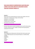 WGU D320 COMPLETE COMPREHENSIVE QUESTIONS AND CORRECT SOLUTIONS OBJECTIVE ASSESSMENT NEWEST 2026&sol;2027 &lbrack;ALREADY GRADED A&plus;&rsqb;
