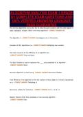 ALGORITHM ANALYSIS EXAM 1 GRADE&NewLine;A&plus; COMPLETE EXAM QUESTIONS AND&NewLine;100&percnt; VERIFIED ANSWERS &lpar;2026&sol;2027&rpar;&NewLine;PASS GUARANTEE