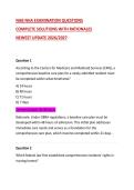 NAB NHA EXAMINATION QUESTIONS&NewLine;COMPLETE SOLUTIONS WITH RATIONALES&NewLine;NEWEST UPDATE 2026&sol;2027&NewLine;