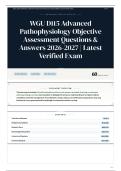 WGU D115 Advanced Pathophysiology Objective Assessment Questions & Answers 2026-2027 Latest Verified Exam &lpar;1&rpar;