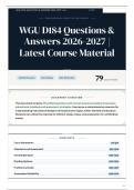 WGU D184 Questions & Answers 2026-2027 Latest Course Material &lpar;1&rpar;