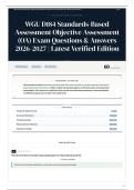 WGU D184 Standards-Based Assessment Objective Assessment &lpar;OA&rpar; Exam Questions & Answers 2026-2027 Latest Verified Edition