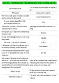 Esco Gas Heating Exam Test Questions and Answers Rated A 2026&vert;2027