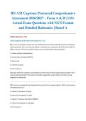 RN ATI Capstone Proctored Comprehensive Assessment 2026&sol;2027 &ndash; Form A & B &vert; 110&plus; Actual Exam Questions with NGN Format and Detailed Rationales &vert; Rated A