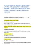 BCIT ELECTRICAL DC MACHINES LEVEL 3 EXAM UPDATED ACTUAL QUESTIONS AND CORRECT ANSWERS &vert; WITH COMPLETE QUESTIONS WITH CORRECT ANSWERS &vert;VERIFIED&sol;&sol;GRADED A&plus;&sol;&sol; 100&percnt; PASS