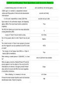 CLEAN Certification Test Questions and Answers Rated A 2026&vert;2027