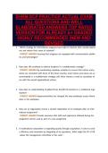 SHRM-SCP PRACTICE ACTUAL EXAM&NewLine;ALL QUESTIONS AND WELL&NewLine;ELABORATED ANSWERS TOP RATED&NewLine;VERSION FOR ALREADY A&plus; GRADED&NewLine;HIGHLY RECOMMENDED &vert;NEW AND&NewLine;REVISED