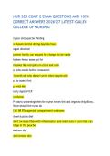 NUR 283 COMP 2 EXAM QUESTIONS AND 100&percnt; CORRECT ANSWERS 2026&sol;27 LATEST- GALEN COLLEGE OF NURSING