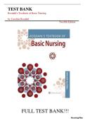 Rosdahl's Textbook of Basic Nursing &ndash; 12th Edition &ndash; Caroline Rosdahl &vert; Complete Test Bank &vert; LPN Nursing Exam Prep