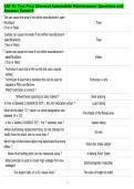 ASE G1 Test Prep &lpar;General Automobile Maintenance&rpar; Questions and&NewLine;Answers Rated A 2026&vert;2027