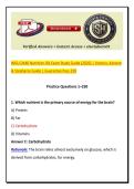 WGU D440 Nutrition OA Exam Study Guide &lpar;2026&rpar; &vert; Victoria&comma; Kareem & Stephanie Guide &vert; Guarantee Pass 250