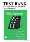 Social Psychology &ndash; 11th Edition &ndash; Aronson&comma; Wilson&comma; Sommers&comma; Page-Gould & Lewis &vert; Complete Test Bank &vert; Psychology Exam Prep