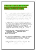 CORPORALS COURSE TEST 2 ACTUAL EXAM PRACTICE QUESTIONS WITH CORRECT SOLUTIONS 2026&sol;2027