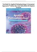 Test Bank For Applied Pathophysiology A Conceptual Approach 5th Edition By&lpar; Judy Nath&comma;2026&rpar; All Chapters Covered 