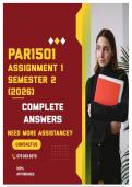 PAR1501 ASSIGNMENT 1 SEMESTER 2 2026 - COMPLETE ANSWERS
