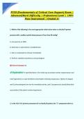 FCCS &lpar;Fundamentals of Critical Care Support&rpar; Exam &vert; &NewLine;Advanced&sol;Hard Difficulty &vert; Professional Level &vert; 100&percnt; &NewLine;Pass Guaranteed &vert; Graded A&plus; 
