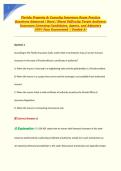Florida Property & Casualty Insurance Exam Practice &NewLine;Questions Advanced &sol; Hard &sol; Mixed Difficulty Target Audience&colon; &NewLine;Insurance Licensing Candidates&comma; Agents&comma; and Adjusters &NewLine;100&percnt; Pass Guaranteed &vert; Graded A&plus; 