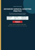 ADVANCED SURGICAL ASSISTING PRACTICE&colon; 250 Original SA-C Exam Questions with Verified Answers & Rationales &vert; Latest 2026&sol;2027 Edition &vert; Graded A&plus;