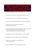 AWHONN FETAL MONITORING COURSE&NewLine;LATEST 2026&sol;2027 ACTUAL EXAM&NewLine;QUESTIONS WITH CORRECT ANSWERS&NewLine;100&percnt; VERIFIED GRADED A&plus;