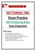 Kettering TMC Exam Practice &lpar;2026&rpar; &ndash; 400&plus; Practice Questions & Answers for Respiratory Therapist TMC Board Exam Prep Review &lpar;PDF&rpar;