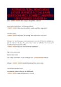 ADVANCED FETAL MONITORING&NewLine;LATEST 2026&sol;2027 ACTUAL EXAM&NewLine;QUESTIONS WITH CORRECT ANSWERS&NewLine;100&percnt; VERIFIED GRADED A&plus;