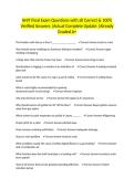 AHIT Final Exam Questions with all Correct & 100&percnt; Verified Answers &vert;Actual Complete Update &vert;Already Graded A&plus;