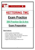 Kettering TMC Exam Practice &lpar;2026&rpar; &ndash; 300 Practice Questions & Answers for Respiratory Therapist TMC Board Exam Prep Review &lpar;PDF&rpar;