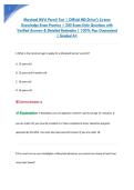 Maryland MVA Permit Test &vert; Official MD Driver's License &NewLine;Knowledge Exam Practice &vert; 200 Exam-Style Questions with &NewLine;Verified Answers & Detailed Rationales &vert; 100&percnt; Pass Guaranteed &NewLine;&vert; Graded A&plus; 