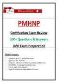 PMHNP Certification Exam Review &lpar;2026&sol;2027&rpar; &ndash; 500&plus; Questions & Answers for Psychiatric Mental Health Nurse Practitioner LMR Exam Prep &lpar;PDF&rpar;