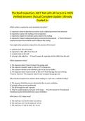 The Roof Inspection&colon; AHIT Test with all Correct & 100&percnt; Verified Answers &vert;Actual Complete Update &vert;Already Graded A&plus;