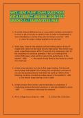 NATE HEAT PUMP EXAM QUESTIONS WITH CORRECT ANSWER 2026