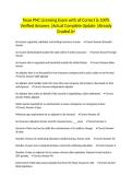 Texas PNC Licensing Exam with all Correct & 100&percnt; Verified Answers &vert;Actual Complete Update &vert;Already Graded A&plus;