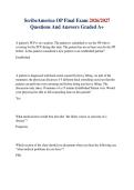 ScribeAmerica OP Final Exam 2026&sol;2027 Questions And Answers Graded A&plus;