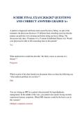 SCRIBE FINAL EXAM 2026&sol;2027 QUESTIONS AND CORRECT ANSWERS GRADED A&plus;
